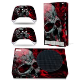 For X-box Series S Console and 2 Controllers Skin Sticker Killer Design Protective Vinyl Wrap Cover Full Set Xbox Series S