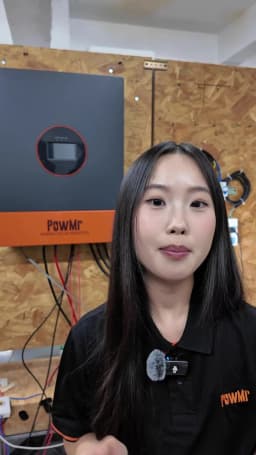 PowMr Split-Phase Solar Inverter 8KW 12.5KW DC 48V to 120V 240V AC MPPT Solar Charger Pure Sine Wave Off-Grid Home Inversor Fit Lithium Batteria