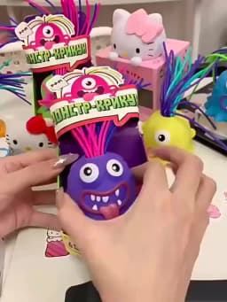 New Novelty Funny Hair Pulling Will Be Screaming Little Monster Kids Decompress Toys Christmas Creative Fun Educational Toys