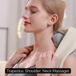 20W Wireless Trapezius Massager Neck And Shoulder Kneading Massager Neck And Back Massager Shawl Neck Cervical masajeador
