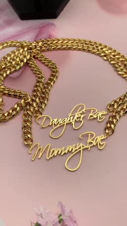 DOREMI 8mm Cuban Thick Chain Customized Cursive Nameplate Necklaces Custom Name Pendant Personalized Necklace Women Gift