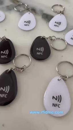 Google Connected Customer Reviews Keychain With Integrated NFC Chip