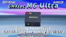 GMKtec M6 Ultra Mini PC AMD Ryzen 5 7640HS DDR5 M.2 NVMe SSD Windows 11 Pro WiFi 6E BT5.2 2.5G LAN for Gaming Office