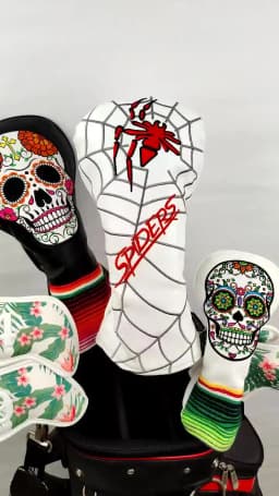 Golf Club Head Covers for Driver Cover Fairway Cover Hybrid Cover Blade Putter Covers PU Leather Headcover
