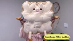 1pc Simulation Bread Toast Cushion Stuffed Memory Foam Pillow Sofa Chair Decor Seat Cushion Cute Student Chair Pad
