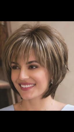 Brown Short for White Women Layered Pixie Cut with Blonde Highlights Natural Looking Synthetic Hair Wit