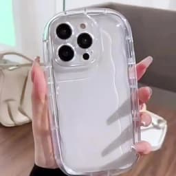 Korean Cute Candy Color Oval Phone Case For iPhone 14 Plus 13 12 11 15 17 16 Pro Max Glossy Air Cushion Shockproof Cover Bumper