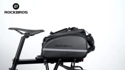 ROCKBROS Bicycle Carrier Bag Waterproof 35L Large Capacity Pannier Rear Rack Shelf Bag Multifunction Travel Bag Bike Accessories
