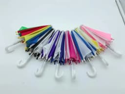 21.5cm Miniature Rain Gear Doll's Umbrella Dolls Accessories Mini Handmade Blythes Toys Dollhouse Model Toys Clothing Decoration