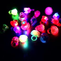 20/30/50pcs Glowing Rings LED Light Up Luminous Rings Party Favor Toys Flash Led Lights Glow In The Dark Party Supplies