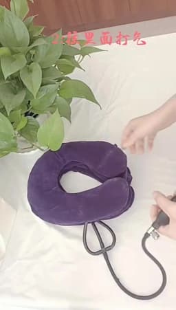 Neck Massager 3 Layer Inflatable Air Cervical Neck Traction Support PainStress Relief Neck Collar Pillow Neck Stretching Brace