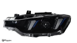 AKD LED Car Lights for BMW F30 2012-2019 Headlight F31 F35 Snake Eyes LED Head Lamp 318i 320i 325i 328i 330i 335i LED DRL turn signal low beam high beam Automotive Accessories