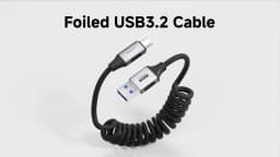 Hagibis Coiled USB 3.2 Gen2 to USB C Cable USB A to Type C Data Cord 10Gbps for Carplay Motorcycle iPhone 17/16/15 Pro Max Car