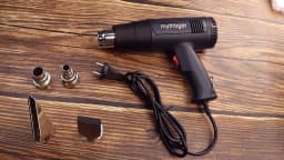 2000W Heat Gun Professional Hot Air Gun Adjustable Temperature 60-600 D 4 Nozzles for DIY Stripping Paint Shrinking PVC and Home