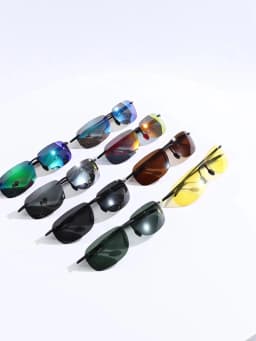 Ultra Light 11g TR90 Frameless Polarized Aviator Sunglasses - Flexible & Comfort Fit Unisex for Driving, Fishing, Outdoor