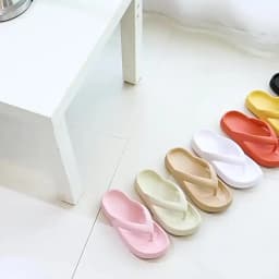 EVA Thong Platform Flip Flops for Women Summer 2023 Clip Toe Soft Sole Cloud Slippers Woman Thick Bottom Non Slip Beach Sandals