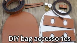 DIY Leather Shoulder Bag Making Kit Shoulder Bucket Bag Making Set for Purse DIY Making Handmade Stitch Bag Making Materials