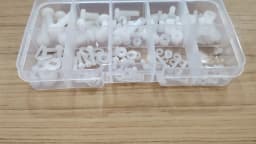 150pcs White Nylon Hex Screw M2 M2.5 M3 M4 M5 Bolt Nut Standoff Spacer Kit with Plastic Box Corrosion Resistant