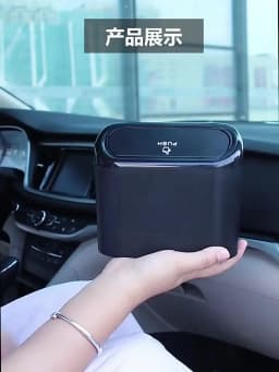 1/2/3Pcs Car Trash Can (with Lid) Contains 60 (300) Garbage Bags, Small Car Trash Can, Leak-proof Mini Car Accessories