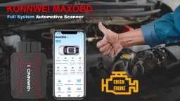 2026 MAXOBD KONNWEI Car OBDII Full System Fault Diagnostic Tool Deep Scan Bluetooth Connection Monitoring System OBD2 Scan Tool