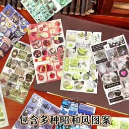 20 Pcs Die cut Stickers book Retro Cartoon Decorative handmade Scrapbooking supplies Diary Sticker Japanese Stationery Stickers