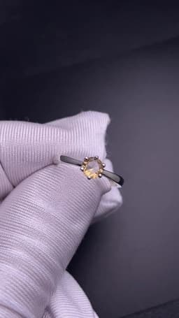 Elegant Zultanite Ring Sterling Created Sultanite Color Change Round Cut 5MM Fine Jewelry Party Wedding Gift for Women