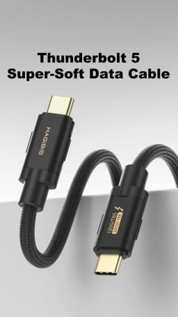 Hagibis TBT5 Cable Up to 120Gbps Bandwidth Boost 240W Charging 80Gbps Data 16K/8K Compatible with Thunderbolt 4 USB C Cable