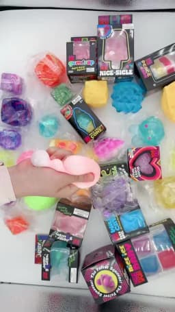 NeeDoh Jelly Hops Coelho Squishy Anti-Estresse Bola Gel Macia Anti-Ansiedade Fidget Sensorial, Brinquedo De Apertar Para Present