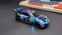 JXC PO4302 1:43 Mini High Speed 4WD RC Drift Racing Car 2.4G 20KM/H Full Proportional Throttle 8‑Color LED Light Hobby Toy Gift