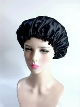 3pcs Women Satin Sleeping Bonnet Elastic Sleep Cap Waterproof Shower Hair Care Hat Night Hat