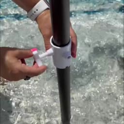 CYBeach Umbrella Tray, with 4 Cup Holders and 4 Snack Grids, Suitable for Beaches, Terraces, Gardens and Swimming Pools