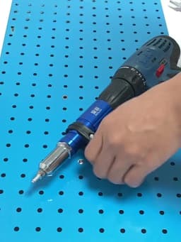 2.4-4.8mm Electric Rivet Gun Adapter High Efficiency Cordless Home Riveting Nut Machine Tool For Electric Drill