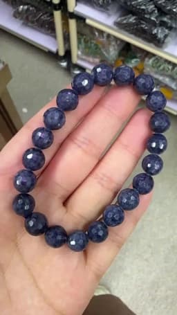 AAA Quality Natural Cutting Sapphire Stone Bead Bracelet Natural Stone Bracelet Senior Jewelry Female for Gift Wholesale!8.6-9mm