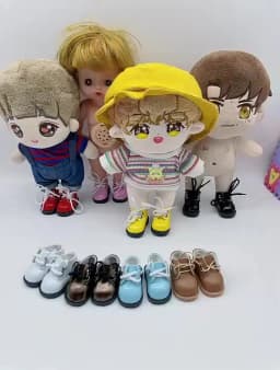 15-20cm Doll Bright Leather Shoes Mini Shoes For 1/6 Doll Toys For Girls Gifts Doll Accessories