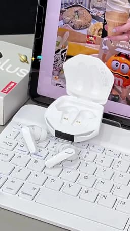 Choice Lenovo XT53 Upgrade Bluetooth 5.4 Earphone Low Latency Wireless Gaming Earbuds LED Display Waterproof Headphones with Mic