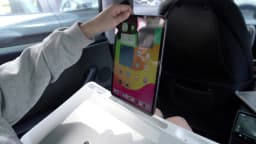 Eary Large Car Seat Tray Table Foldable Travel Tray for Kids Height Adjustable Car Desk for iPad Laptop Computer Tablet Notebook