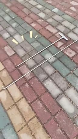 T-Shaped Manhole Hook Tool Single Hook Manhole Cover Lifter Lift Manhole Cover
