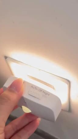 With EU Socket Motion Sensor Tri Color LED Night Light Ambient Wall Lamp for Bedroom Staircase Corridor Bathroom Entrance Hall