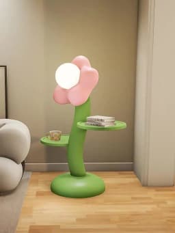 Home Decor Creative Flower Side Table Living Room Cabinet Sofa Floor Tea Table Nordic Style Crafts Decorative Small Corner Table
