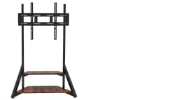 Adjustable Height Rolling TV Floor Stand Industrial Television TV Mount Bracket for 40-75 Inches Max Load 80KG