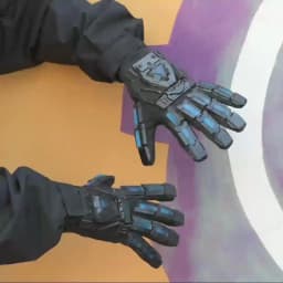Multifunctional Luminous Tactical Hand Armor Punk Mechanical Gloves Unisex Sci-fi Mecha Cosplay Props Outdoor Motorcycle Gloves