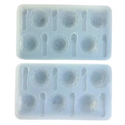Ice Cream Ball Shaped Epoxy Molds Artistic Silicone Mold for Pastry and Chocolate for DIY Jewelry Making and Dessert Crafting