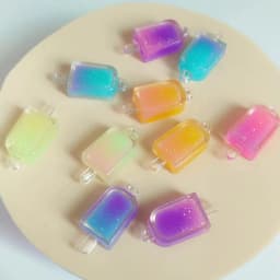 10pcs 34*15mm Resin 3D Simulation Ice Cream Charms Pendant for Earrings Necklace DIY Jewelry Making Accessories Supplies