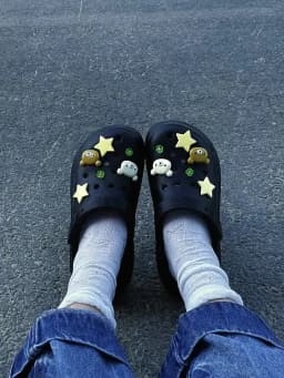 Cute Cartoon Bear Star Series Shoe Charms Accessories Perfect for Slide Sandals Garden Shoe Decoration Buckles Pins Summer Gifts