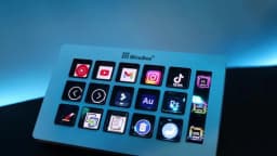 MiraBox 293S Stream Deck Macro Keypad โ 15 Customizable LCD Keys for OBS, Music, Web & Productivity, Drag & Drop Setup
