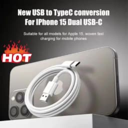 1-3Pcs 120W USB C Phone Cable For iPhone 16 15 17 Pro Max Plus Fast Charging Type-C Charge Braided Cables USB to Type C Data Lin