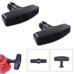 2pcs Pull Start Recoil Handle Black For Honda GX200 GX240 GX270 GX340 GX390 Engine Lawn Mower Generator Starter Handle