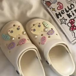 12 Pcs Cute Cat Shoes Charm Fish Hole Shoes Charms Accessories DIY Clogs Shoes Decoration Garden Shoe Decoration Girls Gifts