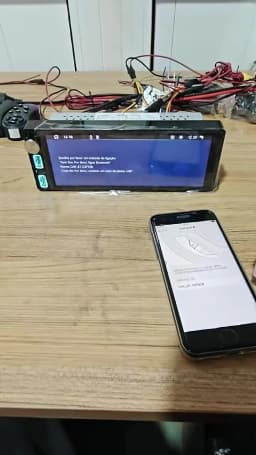 HIPPCRON Car Radio 6.86" Wireless Carplay Android Auto 1Din Car Stereo Multimedia Video BT5.0 FM USB Type-C Charge MP5 Player