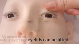 Mannequin Head Model Practice False Eyelash GraftingTraining Mannequin Head Can Open Eyelids With False Lashes Reusable